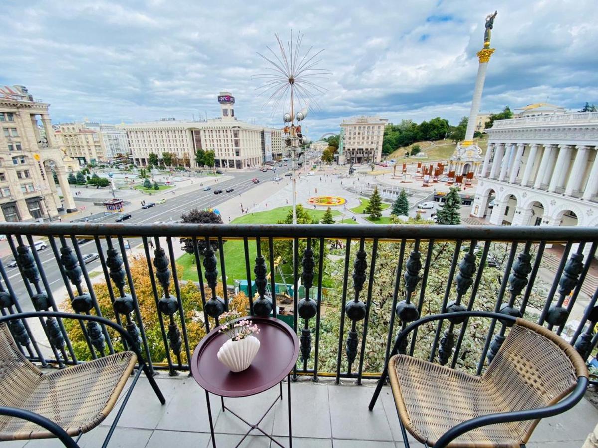 Amazing View Of Independence Square Daire Kiev Dış mekan fotoğraf
