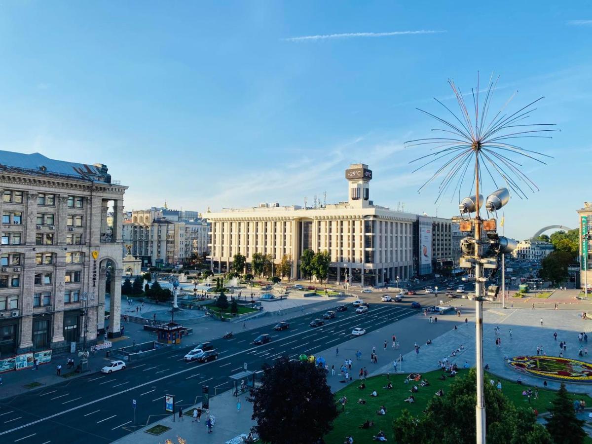 Amazing View Of Independence Square Daire Kiev Dış mekan fotoğraf
